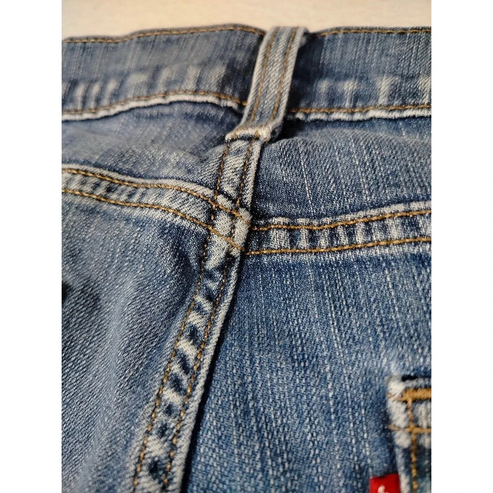 Levis 511 Slim Fit Jeans‎ Mens 32x29 Blue Denim Skater Grunge Distressed Tapered